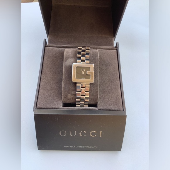 Gucci Accessories - Gucci Two-Tone Gold and Silver Stainless Steel Women's Watch